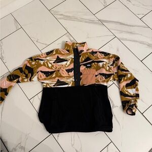 Picture Women's Patterned Fleece Jacket - Black, Pink, Tan